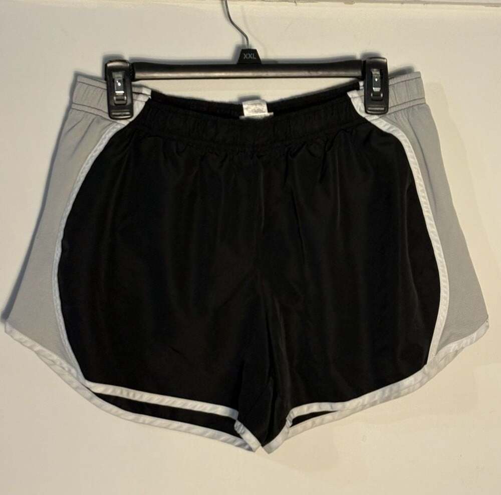 Danskin Now Girls Athletic Running Shorts Black and Gray 009-0030